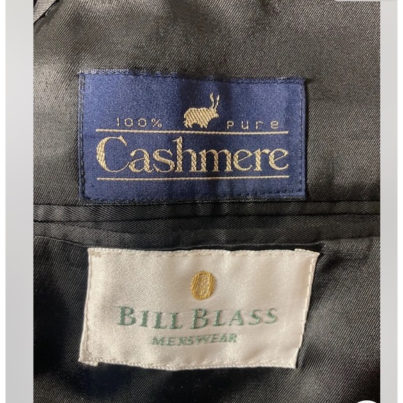 Vtg 60s/70s BILL BLASS Size 40S Cashmere Sportcoat Forest Green 2-Button Classic - Picture 16 of 16